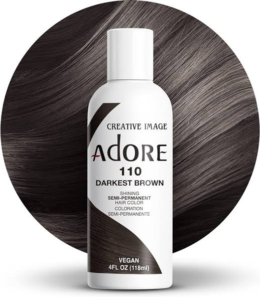 Adore hair dye "Darkest brown"