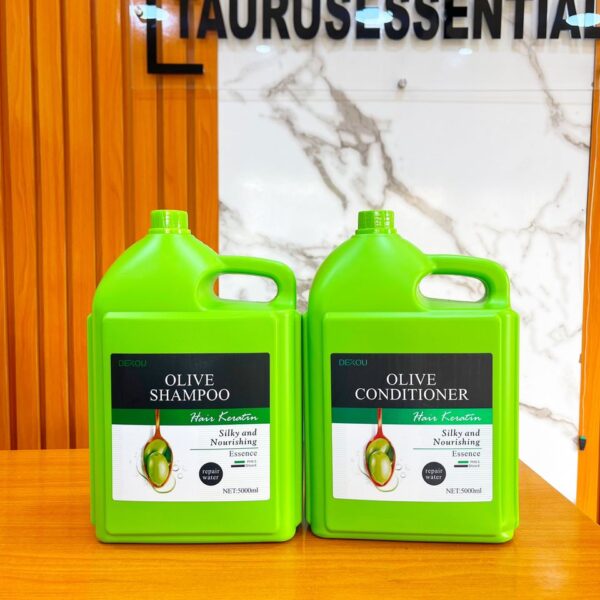 Olive oil gallon shampoo and conditioner